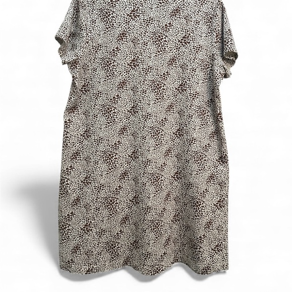 Lands’ End Women’s Large Cotton Animal Print Nightgown Short Sleeve - Picture 2 of 9